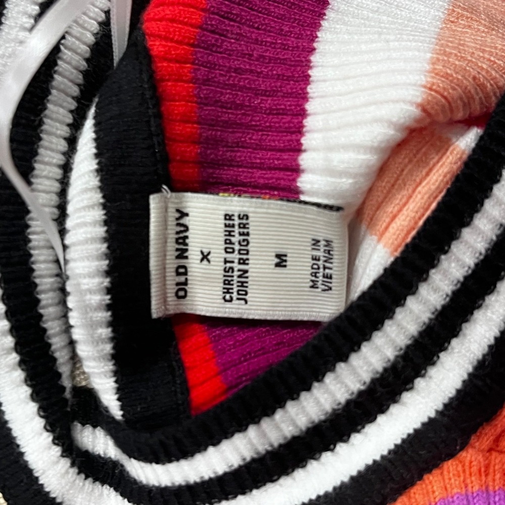 Old Navy x Christopher John Rogers Multicolor Striped Sweater and Skirt Set XXL - Picture 11 of 11